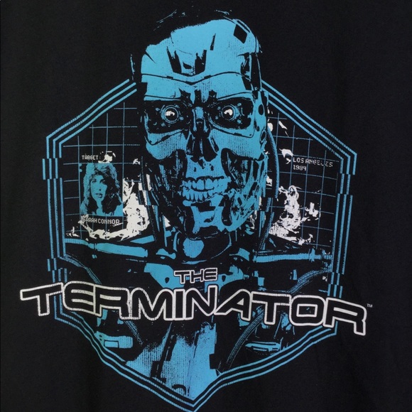 Gutter Garbs Mens 4XL The Terminator Black T-Shirt - Picture 2 of 6